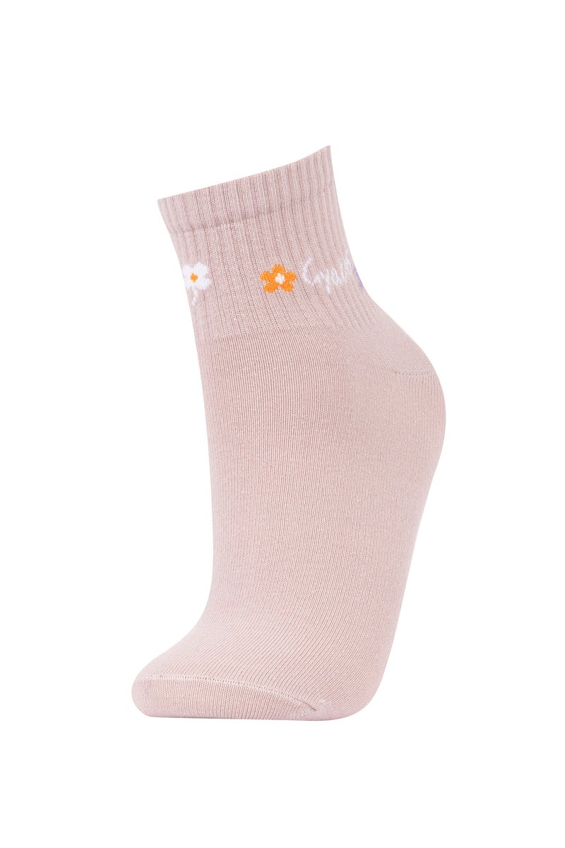 DeFacto Multicolour Woman Women 5 Pack Cotton Short Socks Casual - Image 4